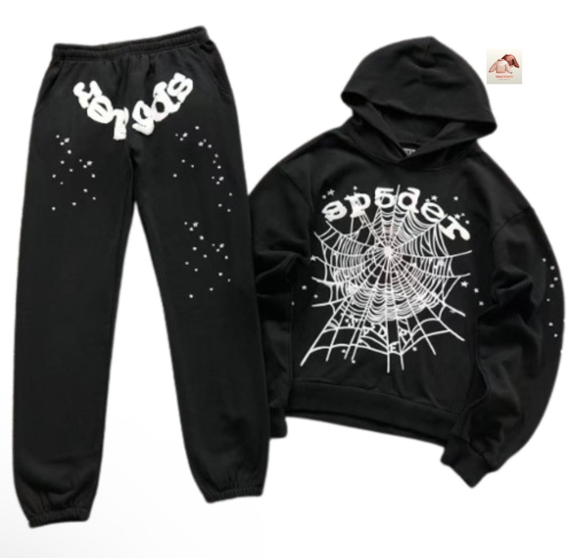 🕷️ Rhinestone Sp5der Tracksuit